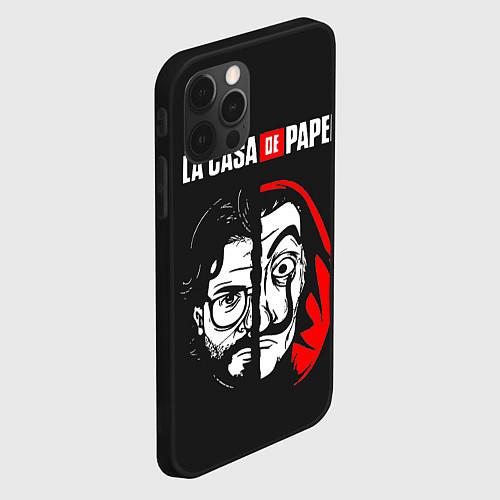 Чехол iPhone 12 Pro Max La casa de papel / 3D-Черный – фото 2