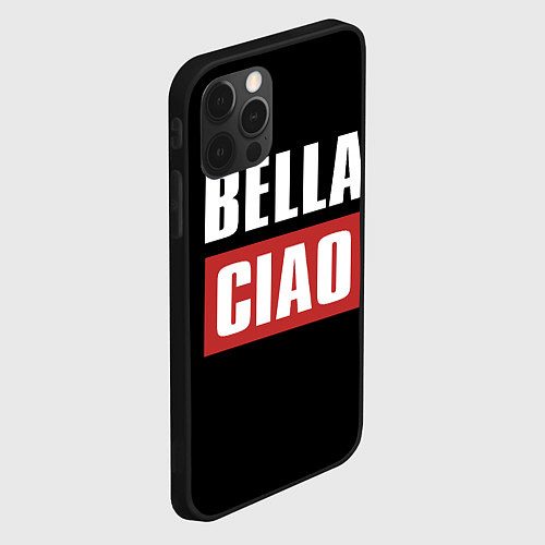 Чехол iPhone 12 Pro Max Bella Ciao / 3D-Черный – фото 2