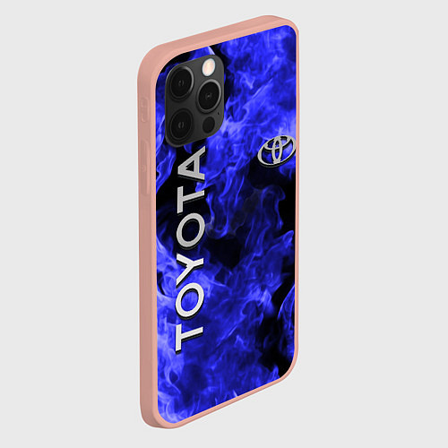 Чехол iPhone 12 Pro Max TOYOTA / 3D-Светло-розовый – фото 2