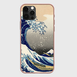 Чехол для iPhone 12 Pro Max ЯПОНСКАЯ КАРТИНА, цвет: 3D-светло-розовый