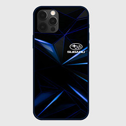 Чехол для iPhone 12 Pro Max SUBARU, цвет: 3D-черный