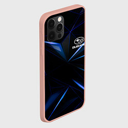 Чехол для iPhone 12 Pro Max SUBARU, цвет: 3D-светло-розовый — фото 2
