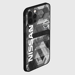 Чехол для iPhone 12 Pro Max NISSAN, цвет: 3D-черный — фото 2