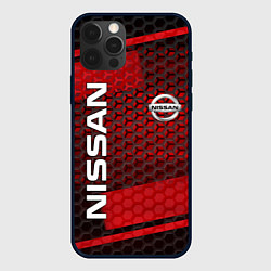 Чехол для iPhone 12 Pro Max NISSAN, цвет: 3D-черный