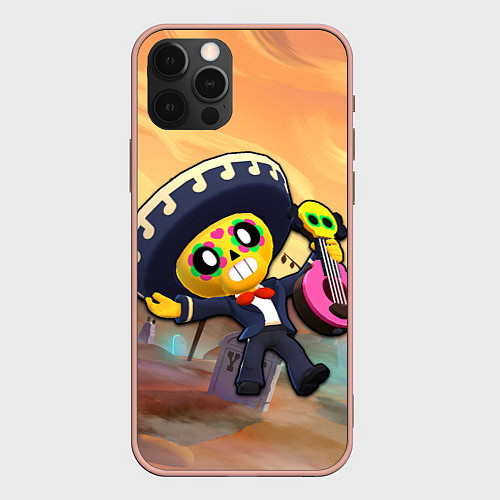 Чехол iPhone 12 Pro Max Brawl Stars Poco / 3D-Светло-розовый – фото 1