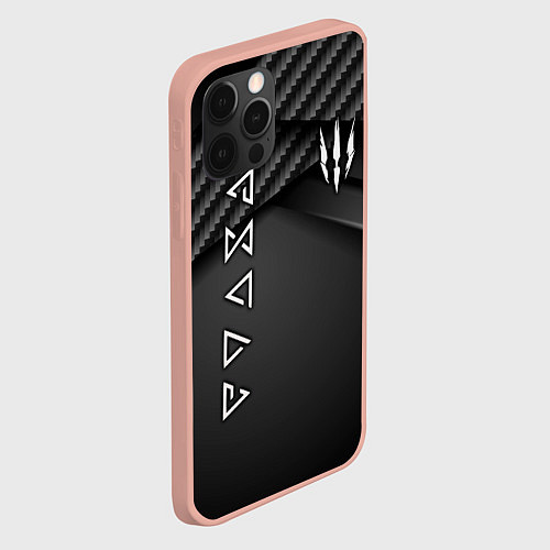Чехол iPhone 12 Pro Max The Witcher / 3D-Светло-розовый – фото 2