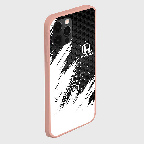 Чехол iPhone 12 Pro Max HONDA / 3D-Светло-розовый – фото 2