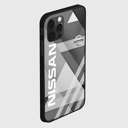 Чехол iPhone 12 Pro Max NISSAN / 3D-Черный – фото 2