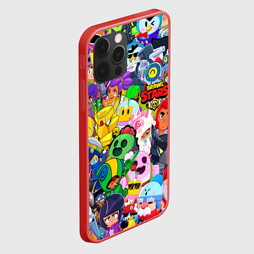 Чехол iPhone 12 Pro Max BRAWL STARS NANI / 3D-Красный – фото 2