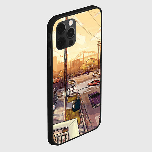Чехол iPhone 12 Pro Max GTA San Andreas / 3D-Черный – фото 2
