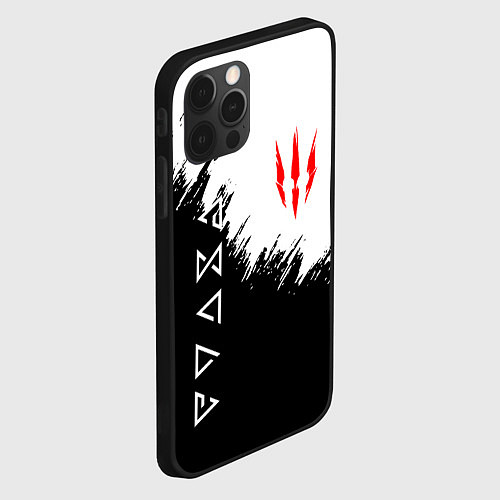 Чехол iPhone 12 Pro Max The Witcher / 3D-Черный – фото 2