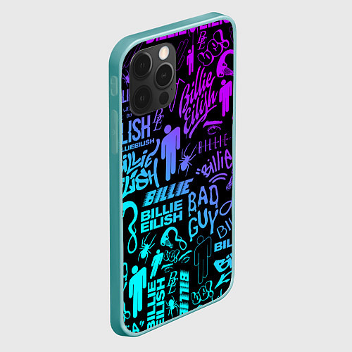 Чехол iPhone 12 Pro Max BILLIE EILISH БИЛЛИ АЙЛИШ / 3D-Мятный – фото 2