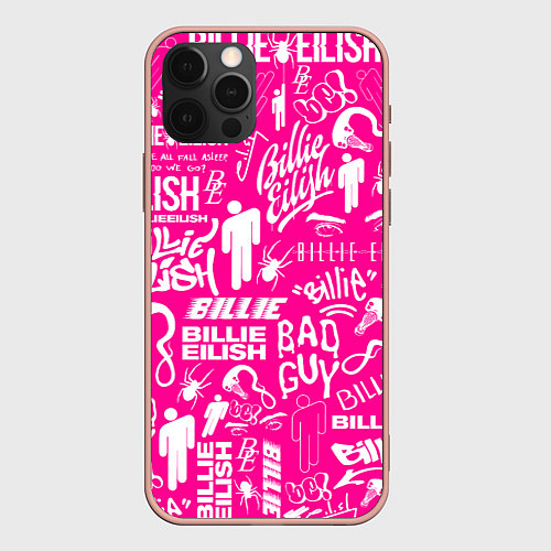 Чехол iPhone 12 Pro Max BILLIE EILISH БИЛЛИ АЙЛИШ / 3D-Светло-розовый – фото 1