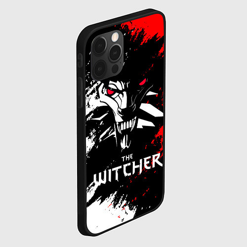 Чехол iPhone 12 Pro Max The Witcher / 3D-Черный – фото 2