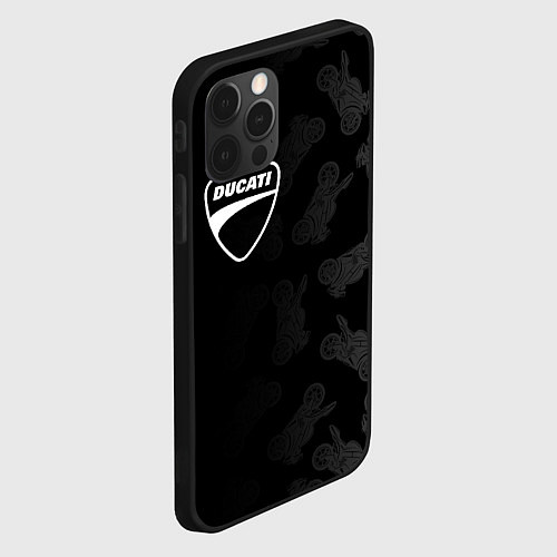 Чехол iPhone 12 Pro Max DUCATI 1 / 3D-Черный – фото 2