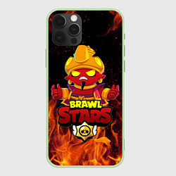 Чехол для iPhone 12 Pro Max BRAWL STARS EVIL GENE ДЖИН, цвет: 3D-салатовый