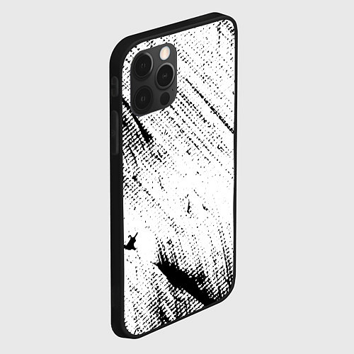 Чехол iPhone 12 Pro Max ШТРИХИ / 3D-Черный – фото 2