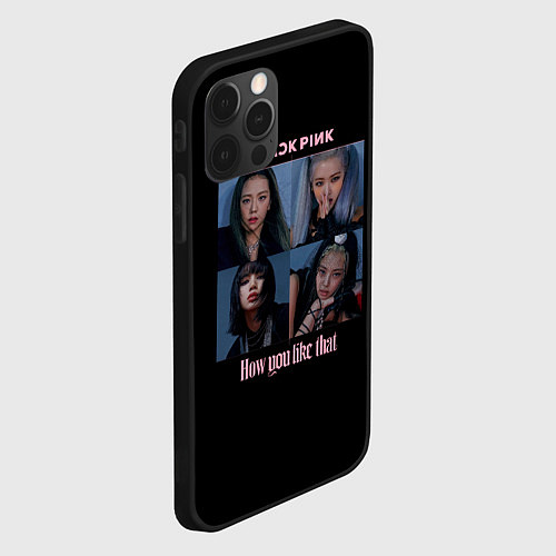 Чехол iPhone 12 Pro Max BLACKPINK / 3D-Черный – фото 2