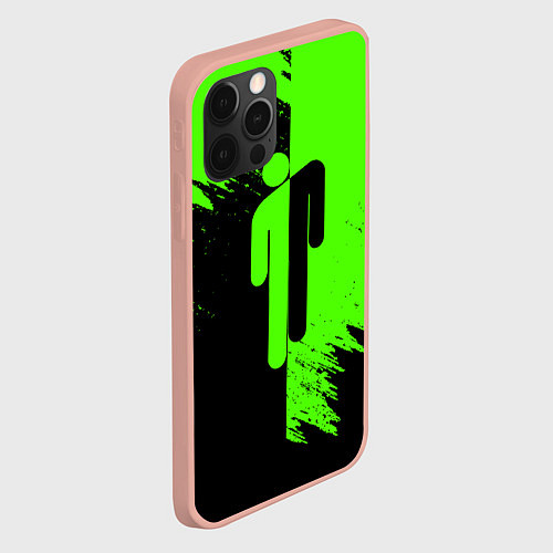 Чехол iPhone 12 Pro Max BILLIE EILISH БИЛЛИ АЙЛИШ / 3D-Светло-розовый – фото 2