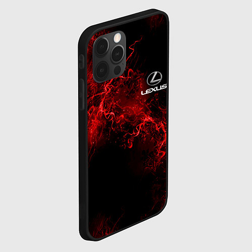 Чехол iPhone 12 Pro Max LEXUS / 3D-Черный – фото 2