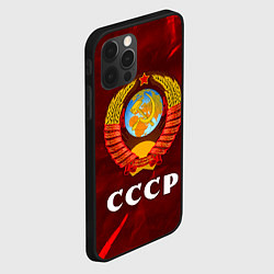 Чехол для iPhone 12 Pro Max СССР USSR, цвет: 3D-черный — фото 2