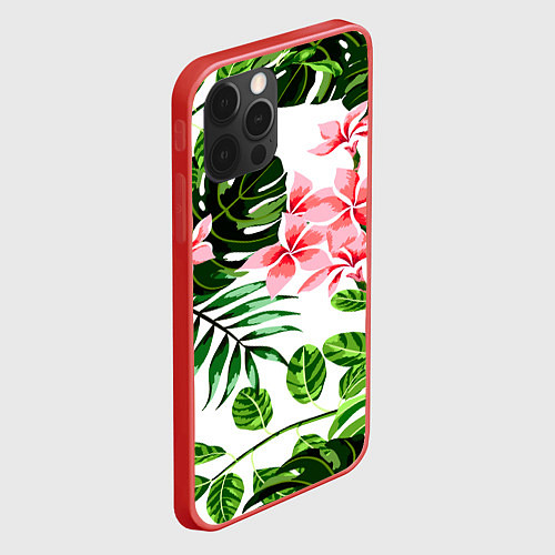 Чехол iPhone 12 Pro Max ЛЕТО ТЕКСТУРА / 3D-Красный – фото 2