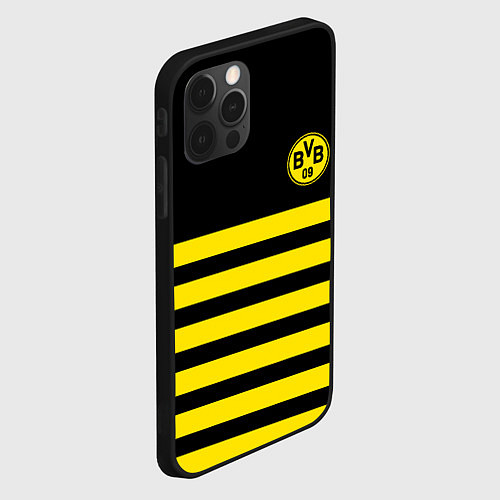 Чехол iPhone 12 Pro Max BORUSSIA / 3D-Черный – фото 2