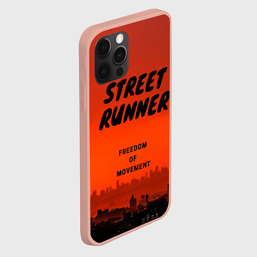 Чехол iPhone 12 Pro Max Street runner / 3D-Светло-розовый – фото 2