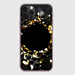 Чехол для iPhone 12 Pro Max Брызги стекла, цвет: 3D-серый