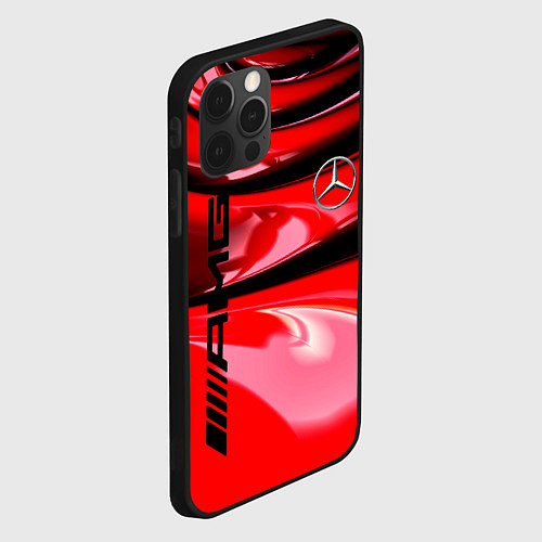 Чехол iPhone 12 Pro Max MERCEDES / 3D-Черный – фото 2