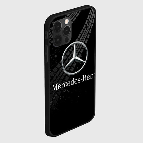 Чехол iPhone 12 Pro Max MERCEDES / 3D-Черный – фото 2