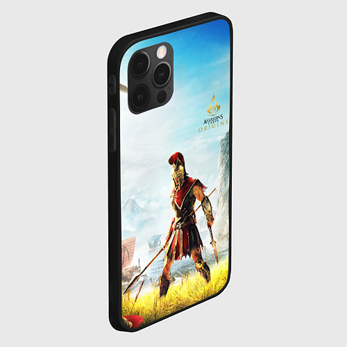 Чехол iPhone 12 Pro Max AssassinS Creed Origins odyssey / 3D-Черный – фото 2