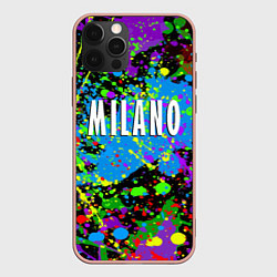 Чехол для iPhone 12 Pro Max Milano - abstraction - Italy, цвет: 3D-светло-розовый