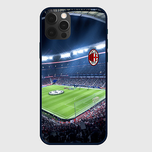 Чехол iPhone 12 Pro Max FC MILAN / 3D-Черный – фото 1