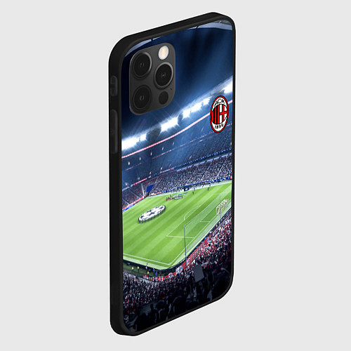 Чехол iPhone 12 Pro Max FC MILAN / 3D-Черный – фото 2