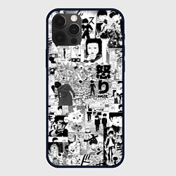Чехол для iPhone 12 Pro Max МОБ ПСИХО 100, цвет: 3D-черный