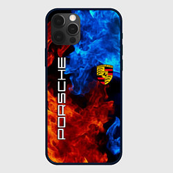 Чехол для iPhone 12 Pro Max PORSCHE, цвет: 3D-черный