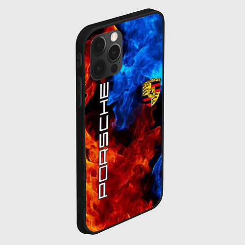 Чехол iPhone 12 Pro Max PORSCHE / 3D-Черный – фото 2