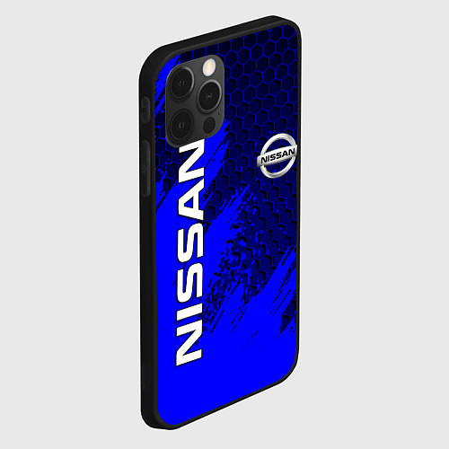 Чехол iPhone 12 Pro Max NISSAN / 3D-Черный – фото 2