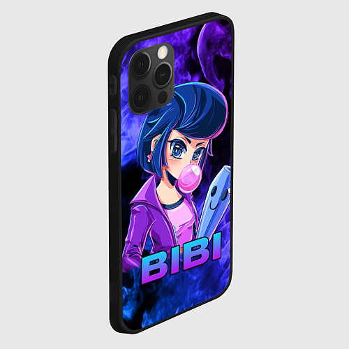 Чехол iPhone 12 Pro Max BRAWL STARS BIBI / 3D-Черный – фото 2