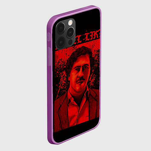 Чехол iPhone 12 Pro Max I feel Like Escobar / 3D-Сиреневый – фото 2