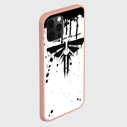 Чехол iPhone 12 Pro Max The last of us подтеки / 3D-Светло-розовый – фото 2