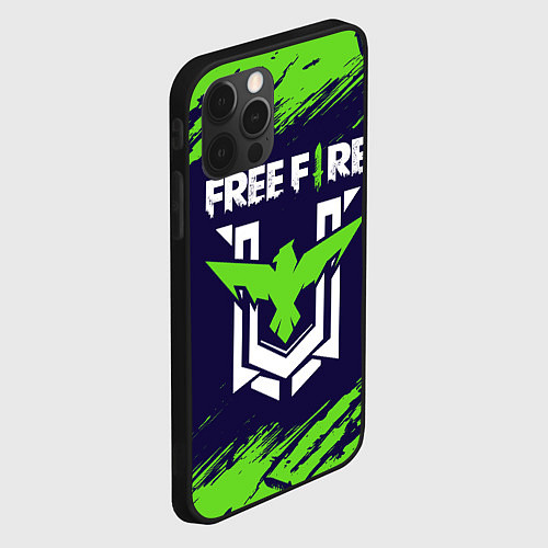 Чехол iPhone 12 Pro Max FREE FIRE ФРИ ФАЕР / 3D-Черный – фото 2