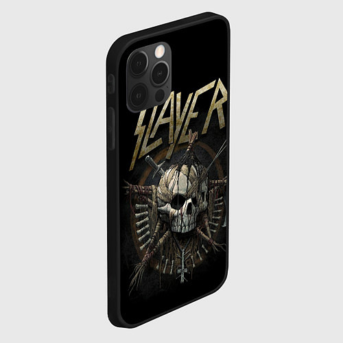 Чехол iPhone 12 Pro Max Slayer / 3D-Черный – фото 2