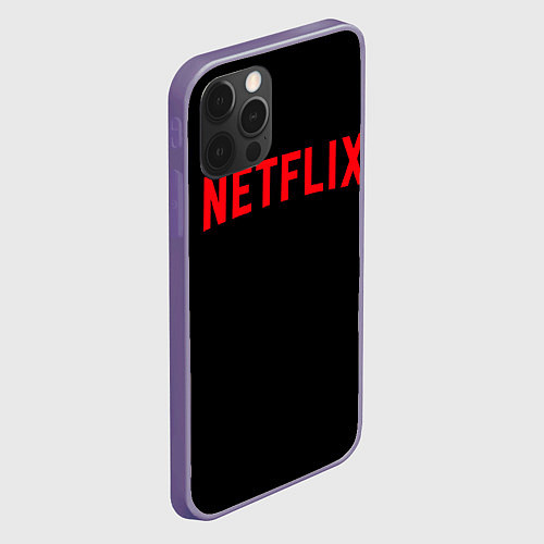 Чехол iPhone 12 Pro Max NETFLIX / 3D-Серый – фото 2