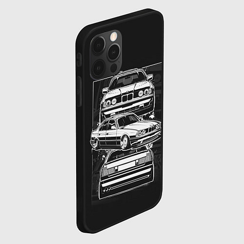 Чехол iPhone 12 Pro Max BMW / 3D-Черный – фото 2