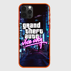 Чехол для iPhone 12 Pro Max GTA, цвет: 3D-красный
