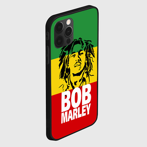 Чехол iPhone 12 Pro Max Bob Marley / 3D-Черный – фото 2