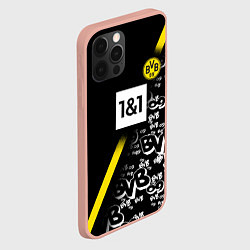 Чехол для iPhone 12 Pro Max Dortmund 20202021 ФОРМА, цвет: 3D-светло-розовый — фото 2