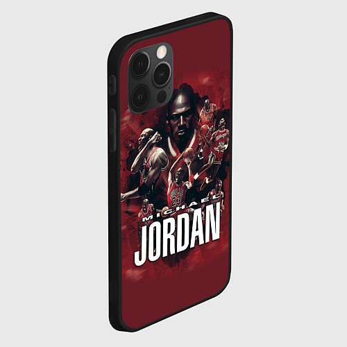 Чехол iPhone 12 Pro Max MICHAEL JORDAN / 3D-Черный – фото 2